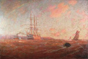 家庭港口，法尔茅斯，1912年 作者 威廉·亚耶斯特·英格拉姆